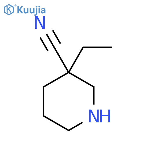 3-Piperidinecarbonitrile, 3-ethyl- structure