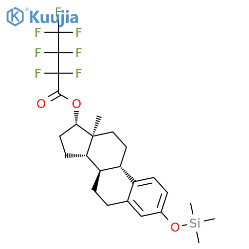 Estra-1,3,5(10)-trien-17-ol,3-[(trimethylsilyl)oxy]-, heptafluorobutanoate, (17b)- (9CI) structure