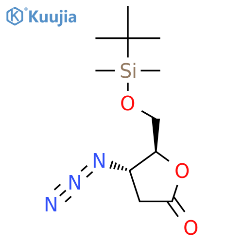 4(R)-azido-5(S)-[[(tert-butyldimethylsilyl)oxy]methyl]-3,4-dihydro-5H-furan-2-one structure