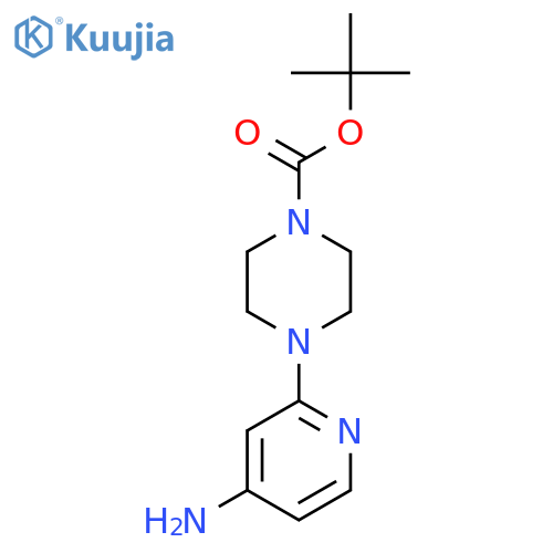 Tert-butyl 4-(4-aminopyridin-2-yl)piperazine-1-carboxylate structure