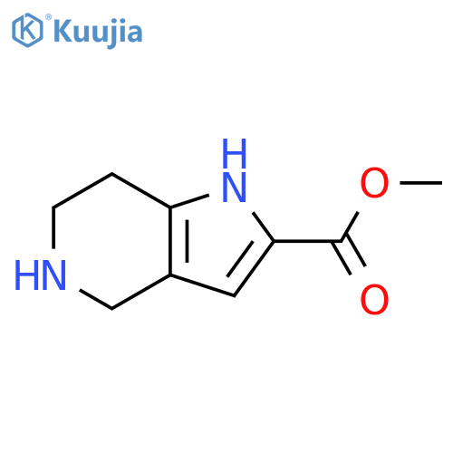 methyl 1H,4H,5H,6H,7H-pyrrolo3,2-cpyridine-2-carboxylate structure