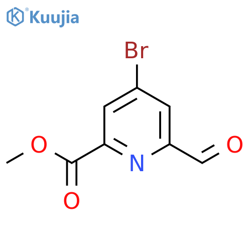 Methyl 4-bromo-6-formylpyridine-2-carboxylate structure