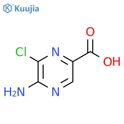 2-Pyrazinecarboxylic acid, 5-amino-6-chloro- structure