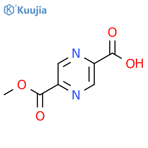 5-(Methoxycarbonyl)pyrazine-2-carboxylic acid structure
