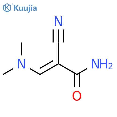 (2Z)-2-cyano-3-(dimethylamino)prop-2-enamide structure