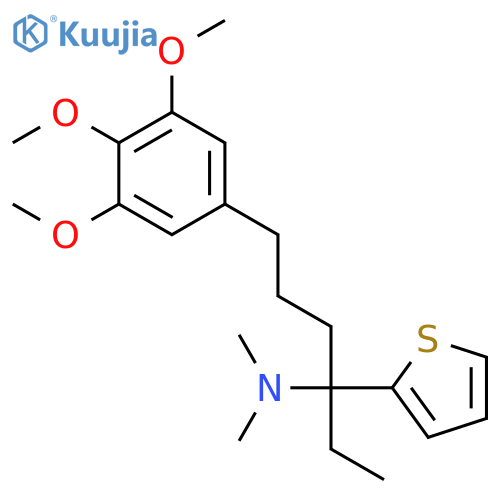 2-Thiophenemethanamine,a-ethyl-N,N-dimethyl-a-[3-(3,4,5-trimethoxyphenyl)propyl]- structure