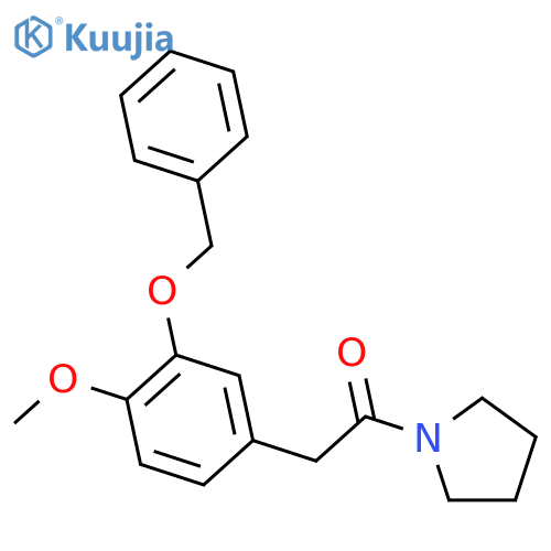 2-[3-(Benzyloxy)phenyl-4-methoxy-]-1-(1-pyrrolidinyl)ethanone structure