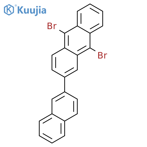 9,10-Dibromo-2-(naphthalen-2-yl)anthracene structure