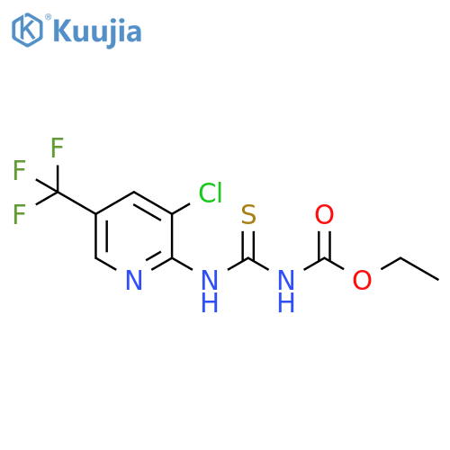 Ethyl N-{3-Chloro-5-(trifluoromethyl)pyridin-2-ylcarbamothioyl}carbamate structure