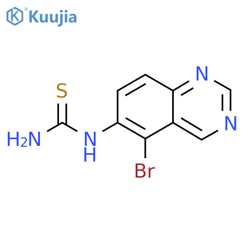 1-(5-Bromo-5,6,7,8-tetrahydroquinazolin-6-yl)thiourea structure