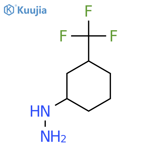 3-(trifluoromethyl)cyclohexylhydrazine structure