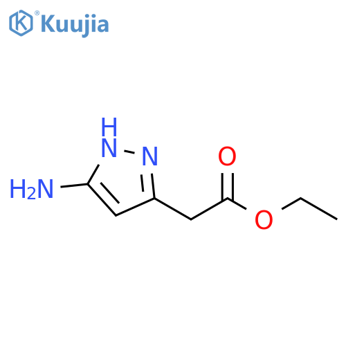 1H-Pyrazole-3-acetic acid, 5-amino-, ethyl ester structure