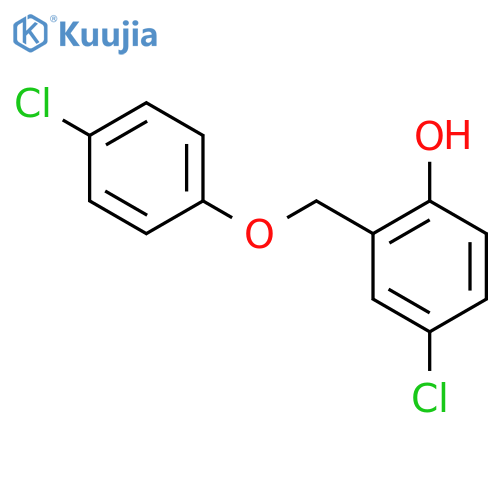 Phenol, 4-chloro-2-[(4-chlorophenoxy)methyl]- structure