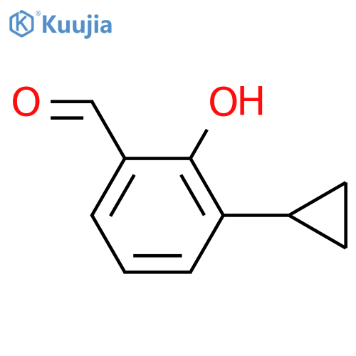 3-Cyclopropyl-2-hydroxybenzaldehyde structure