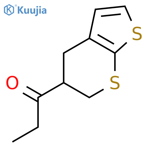 1-Propanone, 1-(5,6-dihydro-4H-thieno[2,3-b]thiopyran-5-yl)- structure