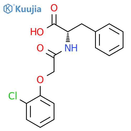L-Phenylalanine, N-[(2-chlorophenoxy)acetyl]- structure