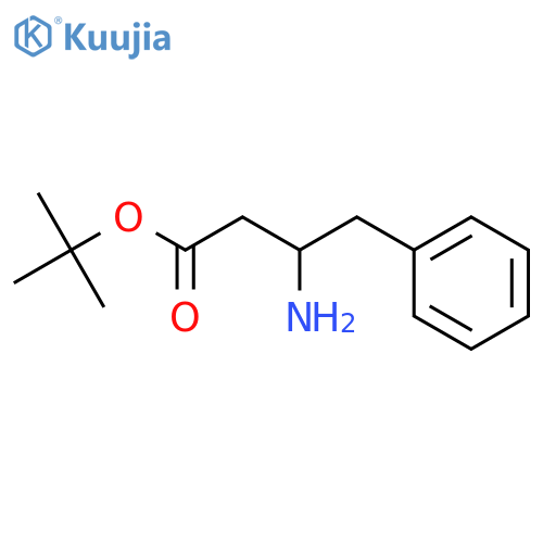 (S)-tert-Butyl 3-amino-4-phenylbutanoate structure