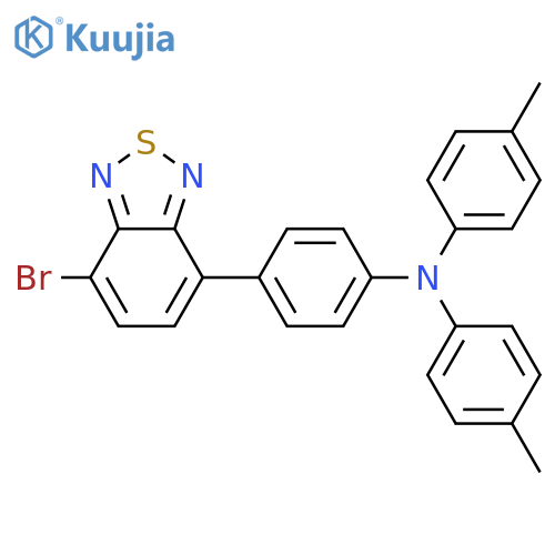 Benzenamine, 4-(7-bromo-2,1,3-benzothiadiazol-4-yl)-N,N-bis(4-methylphenyl)- structure
