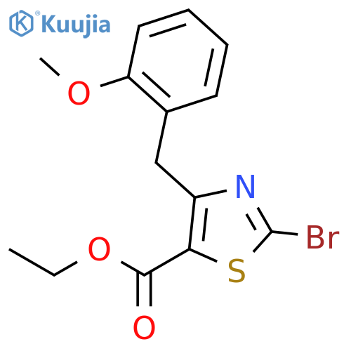 Ethyl 2-bromo-4-(2-methoxybenzyl)thiazole-5-carboxylate structure