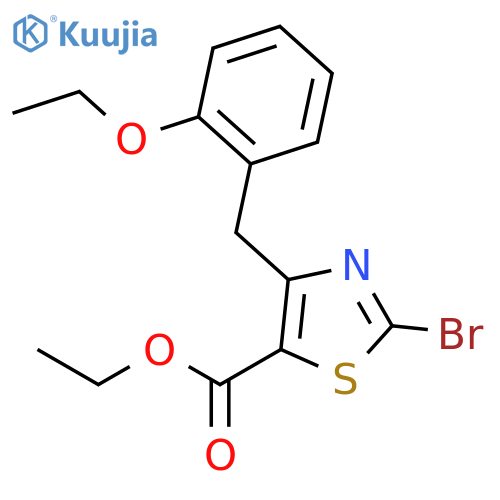 Ethyl 2-bromo-4-(2-ethoxybenzyl)thiazole-5-carboxylate structure