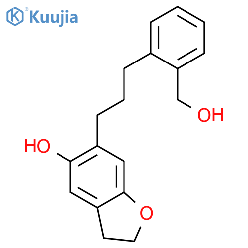 5-Benzofuranol, 2,3-dihydro-6-[3-[2-(hydroxymethyl)phenyl]propyl]- structure