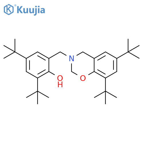 6,8-di-tert-butyl-3-(3,5-di-tert-butyl-2-hydroxybenzyl)-2H-3,4-dihydrobenz[e]-1,3-oxazine structure
