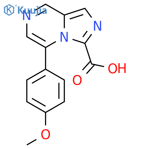 5-(4-Methoxyphenyl)imidazo1,5-apyrazine-3-carboxylic acid structure