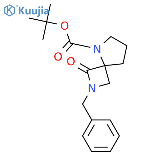 1-oxo-2-benzyl-2,5-Diazaspiro[3.4]octane-5-carboxylic acid 1,1-dimethylethyl ester structure