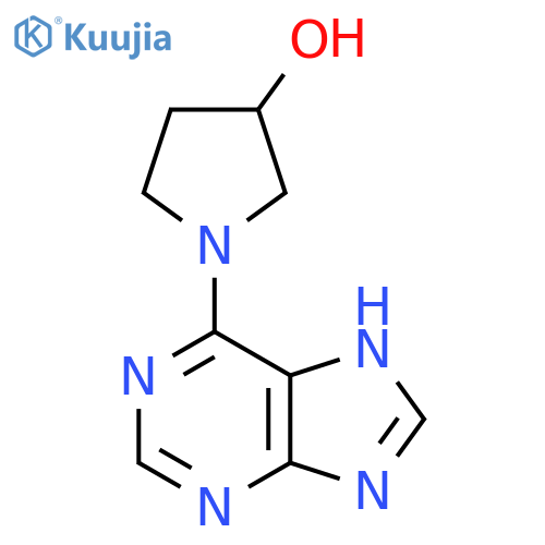1-(9H-purin-6-yl)pyrrolidin-3-ol structure