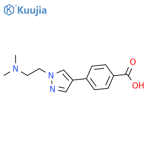 4-(1-(2-(Dimethylamino)ethyl)-1h-pyrazol-4-yl)benzoic acid structure
