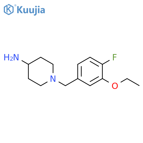 1-(3-Ethoxy-4-fluorobenzyl)piperidin-4-amine structure