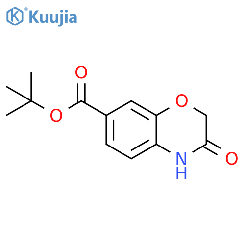 tert-Butyl 3,4-dihydro-3-oxo-2H-benzo[b][1,4]oxazine-7-carboxylate structure