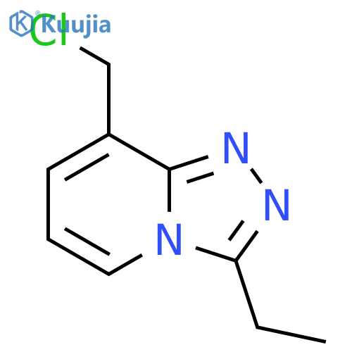 8-(Chloromethyl)-3-ethyl-[1,2,4]triazolo[4,3-a]pyridine structure