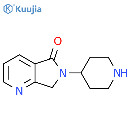 6,7-Dihydro-6-(piperidin-4-yl)pyrrolo[3,4-b]pyridin-5-one structure