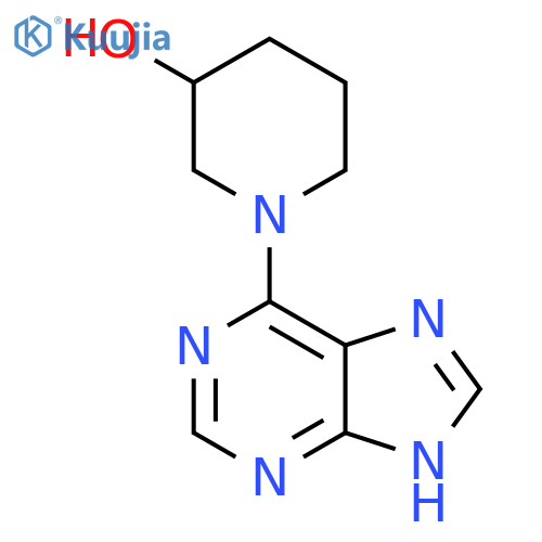 1-(9H-Purin-6-yl)piperidin-3-ol structure
