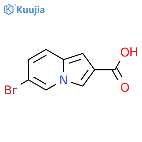 6-Bromoindolizine-2-carboxylic acid structure