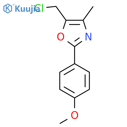 5-(Chloromethyl)-2-(4-methoxyphenyl)-4-methyl-1,3-oxazole structure