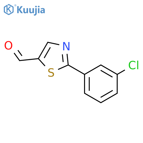 2-(3-chlorophenyl)-1,3-thiazole-5-carbaldehyde structure
