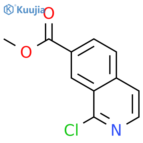Methyl 1-chloroisoquinoline-7-carboxylate structure