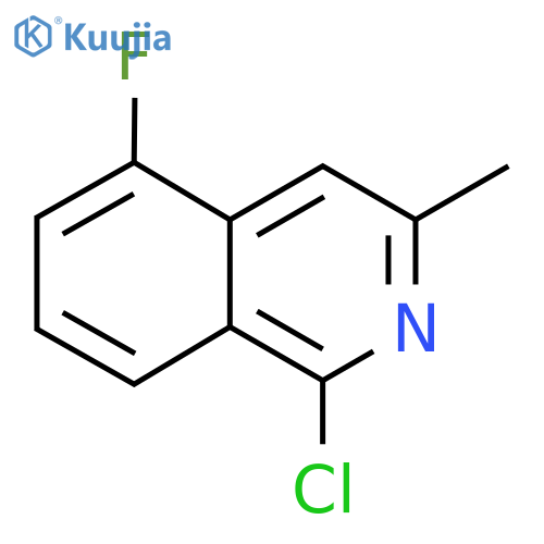 1-Chloro-5-fluoro-3-methylisoquinoline structure