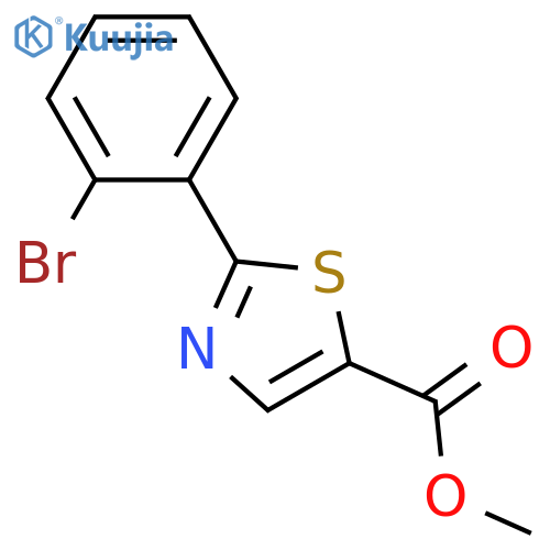 methyl 2-(2-bromophenyl)-1,3-thiazole-5-carboxylate structure