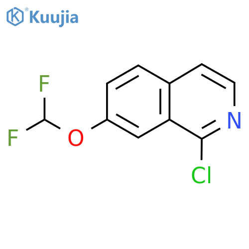 1-Chloro-7-(difluoromethoxy)isoquinoline structure