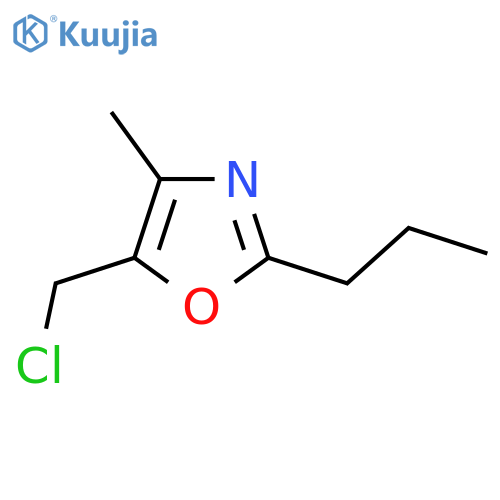 5-(Chloromethyl)-4-methyl-2-propyl-1,3-oxazole structure