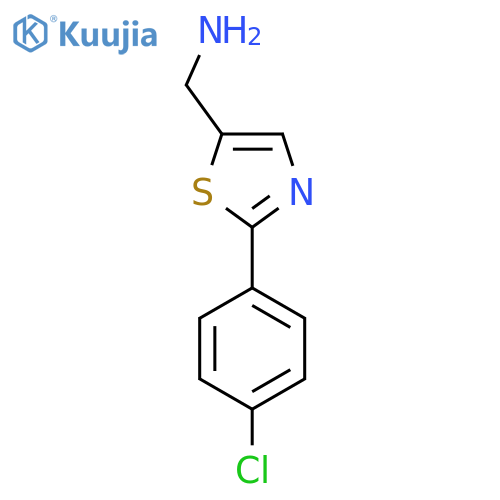 2-(4-Chlorophenyl)-1,3-thiazol-5-ylmethanamine structure