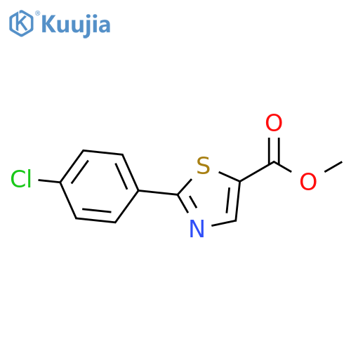 Methyl 2-(4-chlorophenyl)thiazole-5-carboxylate structure