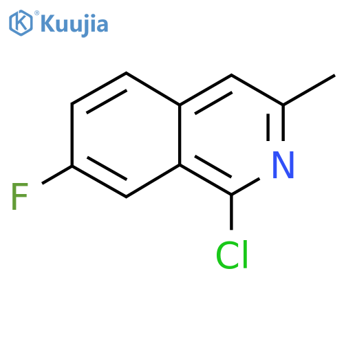 1-Chloro-7-fluoro-3-methylisoquinoline structure