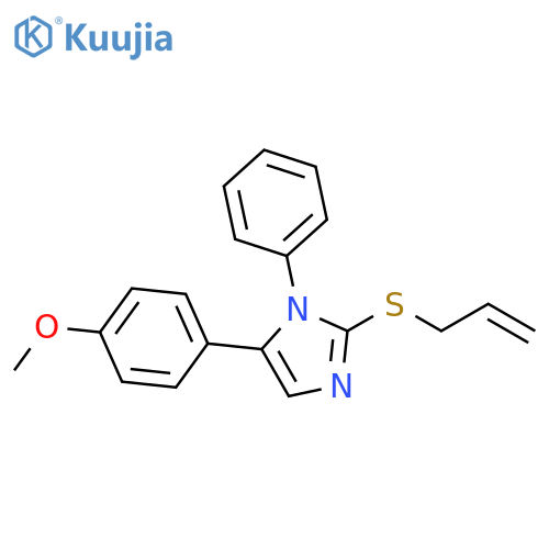 5-(4-methoxyphenyl)-1-phenyl-2-(prop-2-en-1-ylsulfanyl)-1H-imidazole structure