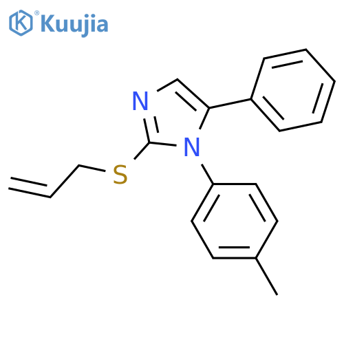 1-(4-methylphenyl)-5-phenyl-2-(prop-2-en-1-ylsulfanyl)-1H-imidazole structure
