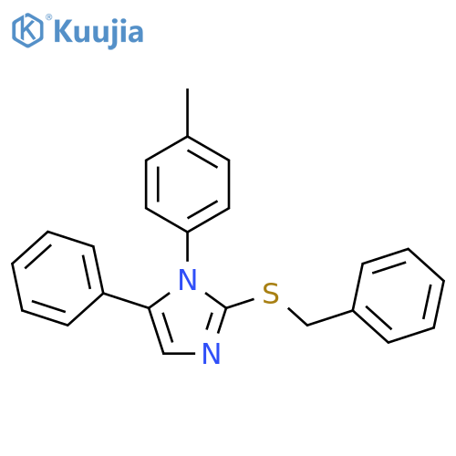 2-(benzylsulfanyl)-1-(4-methylphenyl)-5-phenyl-1H-imidazole structure
