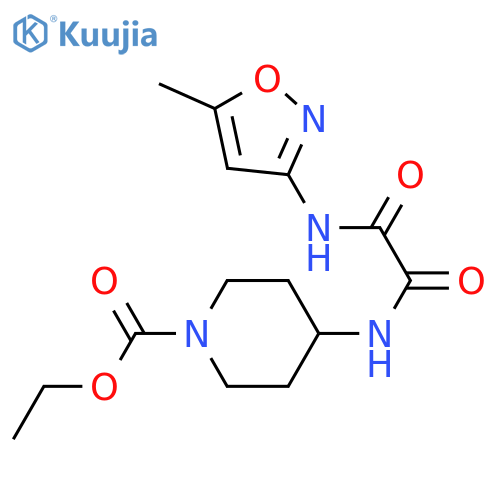 ethyl 4-{(5-methyl-1,2-oxazol-3-yl)carbamoylformamido}piperidine-1-carboxylate structure